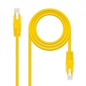 Nanocable Cable Red Latiguillo RJ45 CAT.6 UTP AWG24, Amarillo, 25 cm