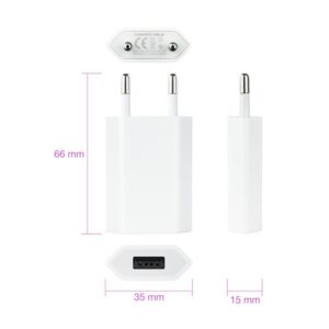 Alternative view of Nanocable MINI CARGADOR USB PARA IPOD IPHONE,5V-1A, BLANCO