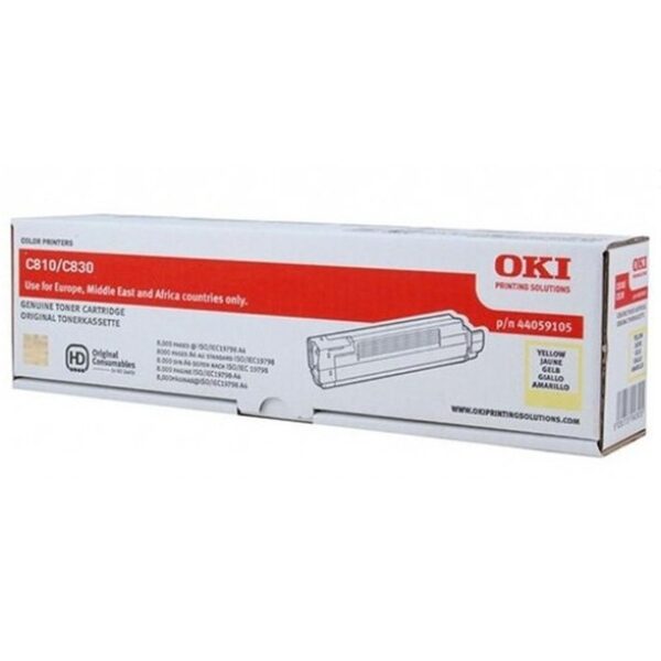 OKI C810/C830/ Toner Amarillo 8k