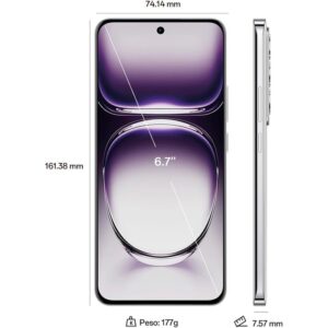 Alternative view of OPPO RENO 12 5G 256GB 12GB SILVER + CABLE USB