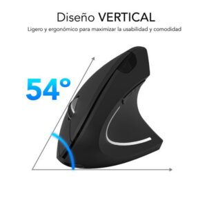 MOUSE SUBBLIM VERTICAL GLIDE ERGO WIRELESS BLUETOOTH DUAL BLACK