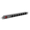 REGLETA LANBERG 1U 16A RACK 19 7X SOCKET NEGRO 2M REGLETA LANBERG 1U 16A RACK 19 7X SOCKET NEGRO 2M