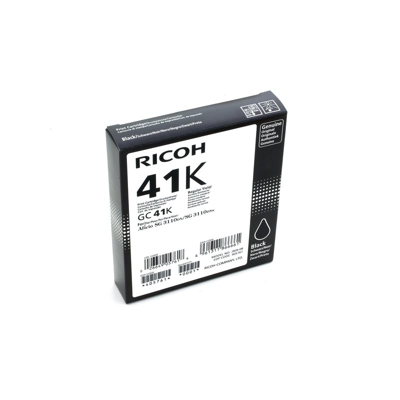 Ricoh 405761 cartucho de tinta 1 pieza(s) Original Rendimiento estándar Foto negro