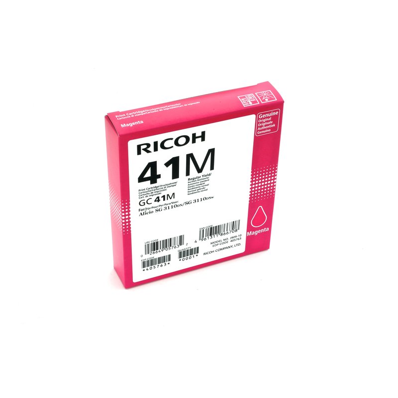 Ricoh 405763 cartucho de tinta 1 pieza(s) Original Rendimiento estándar Magenta