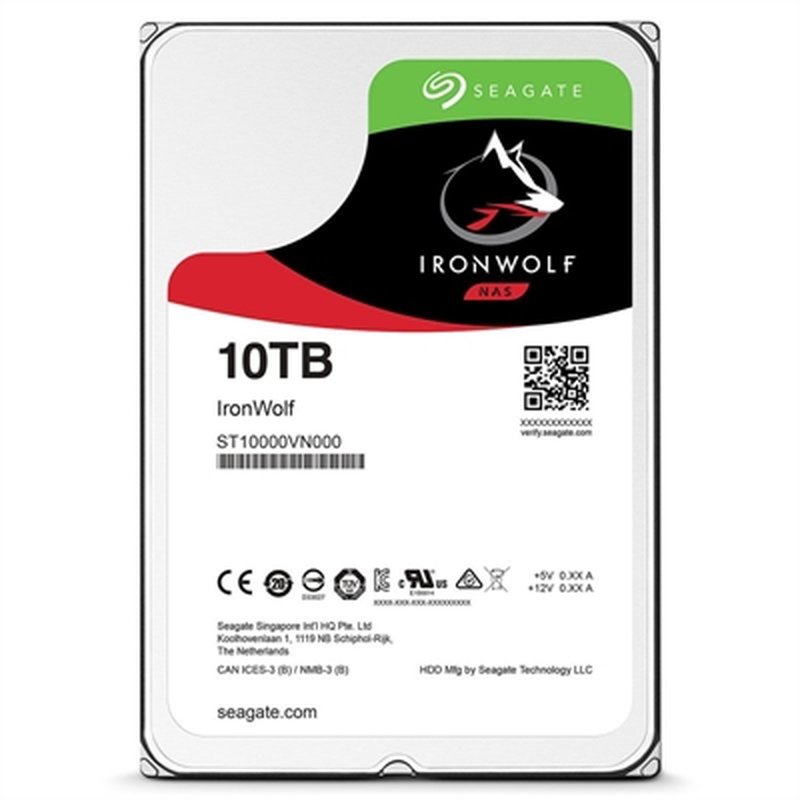 Seagate IronWolf ST10000VN000 disco duro interno 3.5" 10000 GB Serial ATA III Seagate IronWolf ST10000VN000 disco duro interno 3.5" 10000 GB Serial ATA III