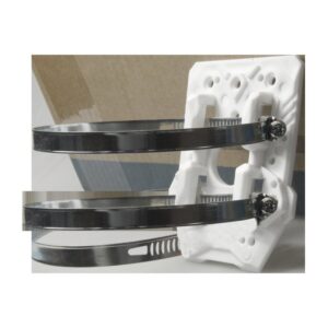 Soporte de poste - Compatibilidad universal - Apto para uso en exterior - Pasador de cables