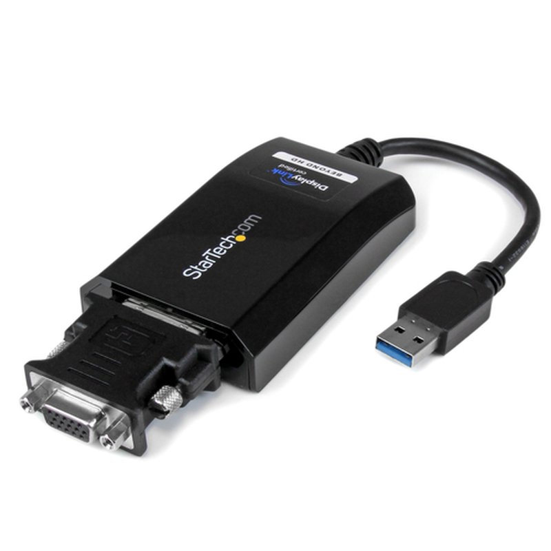StarTech.com Cable Adaptador USB 3.0 a DVI / VGA - 2048x1152 - Adaptador Gráfico Externo de Vídeo - Convertidor Externo de Vídeo para un Monitor Externo - Compatible con Mac y Windows - Imagen 2
