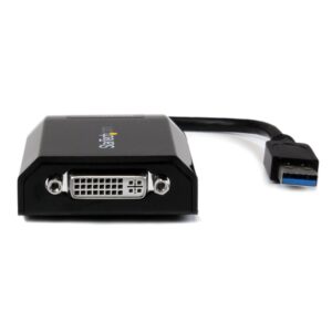 StarTech.com Cable Adaptador USB 3.0 a DVI / VGA - 2048x1152 - Adaptador Gráfico Externo de Vídeo - Convertidor Externo de Vídeo para un Monitor Externo - Compatible con Mac y Windows