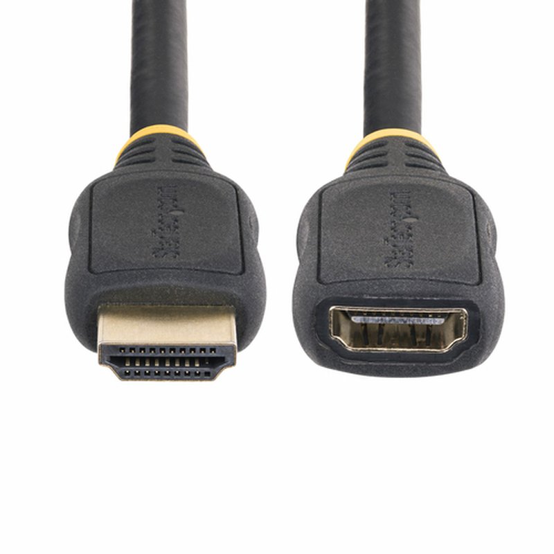 StarTech.com Cable HDMI 2.0 de Extensión Alargador de 3ft (1m) - Cable HDMI de Alta Velocidad Ahorrador de Puertos - 4K 60Hz - Cable Extensor HDMI Macho a Hembra - Imagen 6