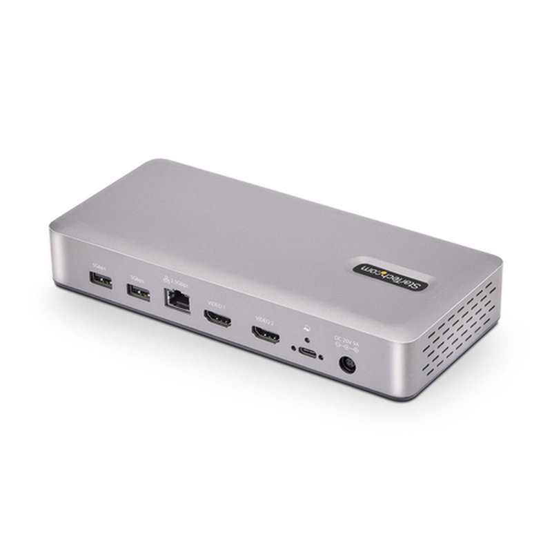 StarTech.com Docking Station USB4 - USB-C de 40Gbps - Vídeo Doble HDMI - Hasta 2x 4K 60Hz 4:4:4 (RGB) o 2x 4K 120Hz 4:2:2 - con Hub Ladrón 6x USB - 2,5GbE - PD 100W - Docking Station USB Tipo C StarTech.com Docking Station USB4 - USB-C de 40Gbps - Vídeo Doble HDMI - Hasta 2x 4K 60Hz 4:4:4 (RGB) o 2x 4K 120Hz 4:2:2 - con Hub Ladrón 6x USB - 2,5GbE - PD 100W - Docking Station USB Tipo C - Imagen 2