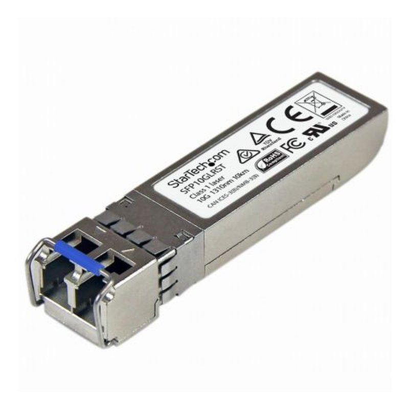 StarTech.com Módulo SFP+ Compatible con Cisco SFP-10G-LR - 10GBASE-LR - Fibra Monomodo 10GbE - SFP+ Ethernet Gigabit de 10Gb - LC 10km - 1310nm - Cisco Firepower, ASR9000, C9300 DDM