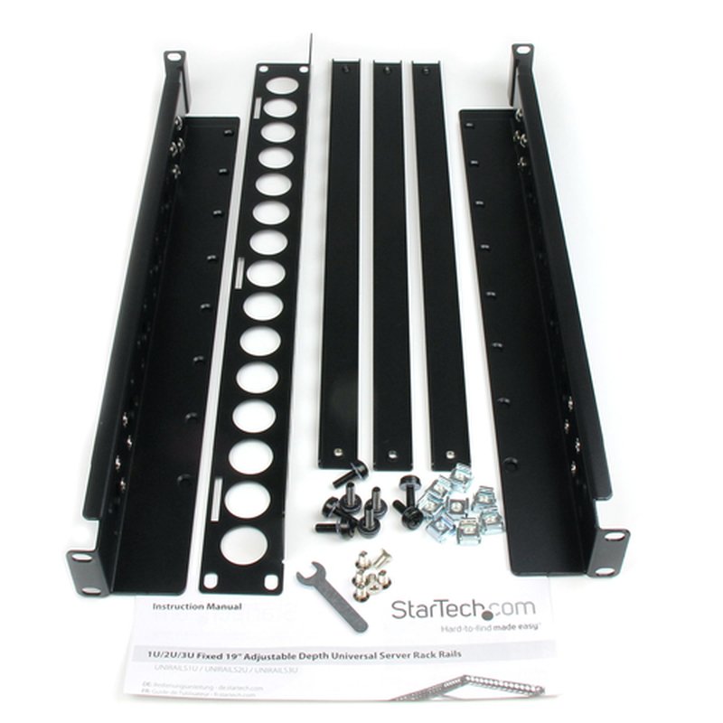 StarTech.com Rieles Universales Fijos de Profundidad Ajustable para Rack de Servidores 19" 1U - Imagen 5