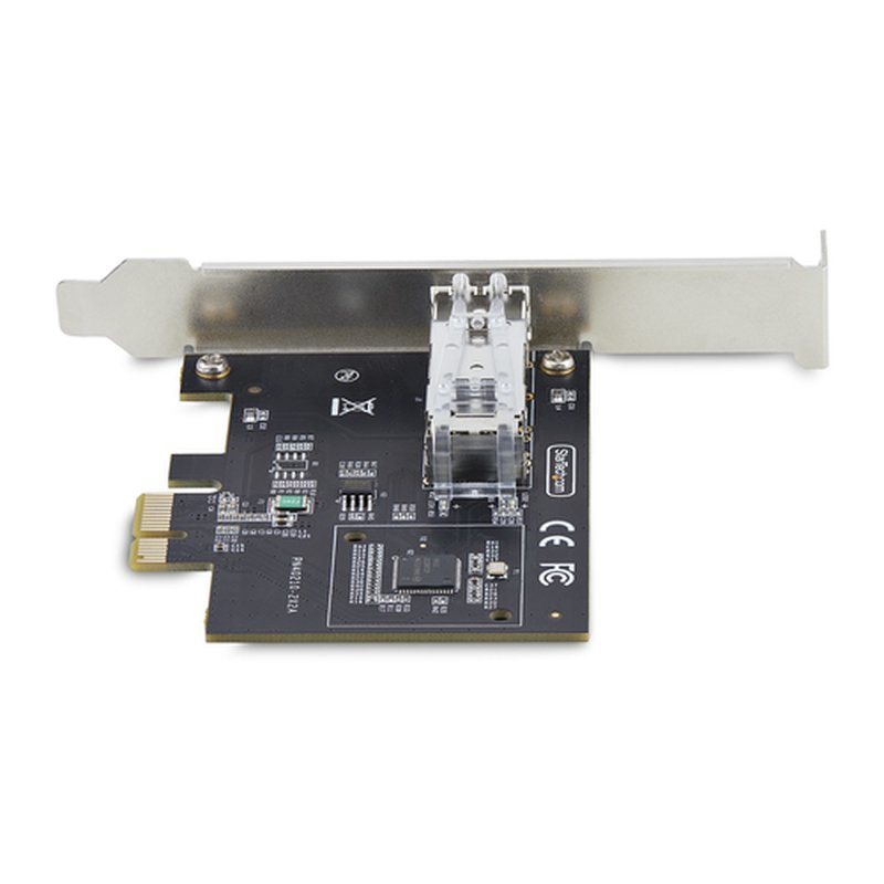 StarTech.com Tarjeta PCIe 2.1x1 de Red de Fibra Óptica/Cobre Ethernet 1Gb SFP de 1 Puerto - Chipset Controlador Intel I210-IS - Cobre de 1000BASE/Fibra Óptica - NIC - Imagen 4