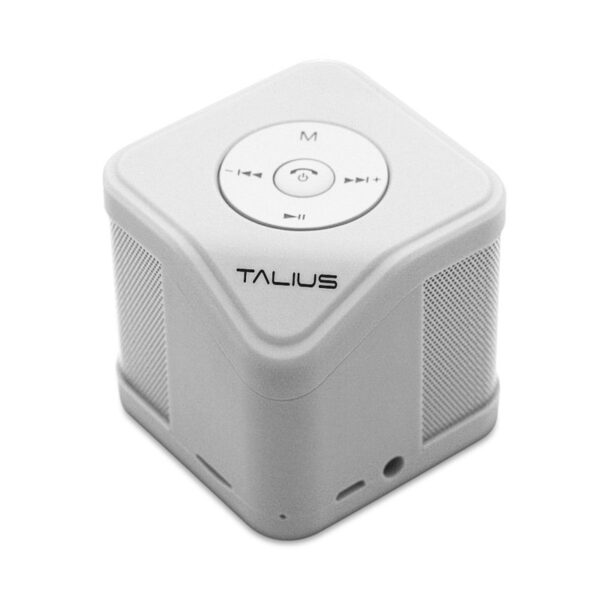 TALIUS Altavoz Cube 3W Fm/Sd Bluetooth Blanco