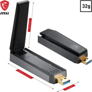 Alternative view of MSI AX1800 WiFi USB Adapter tarjeta y adaptador de interfaz USB 2.0