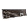 TECLADO SUBBLIM BLUETOOTH / 2.4GHZ DUAL MASTER ILUMINADO GREY/BLACK