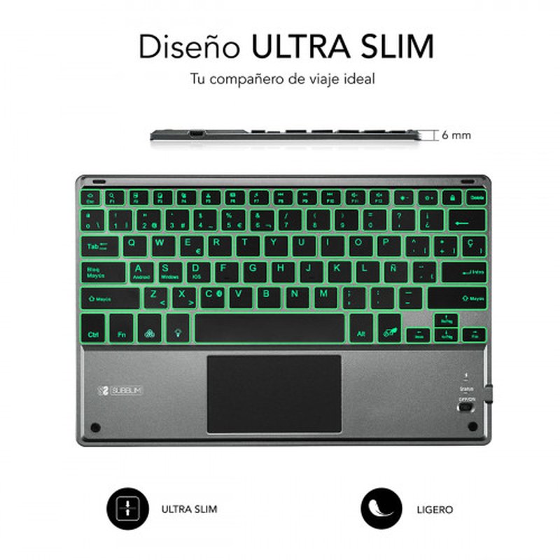 Teclado Tablet Subblim Sub - Kbt - Smbt51 Inalambrico Teclado Tablet Subblim Sub - Kbt - Smbt51 Inalambrico - Imagen 3