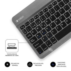 TECLADO TABLET SUBBLIM SMART BT KEYBOARD GREY