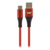 TNB WAY - Cable de carga y sincronización USB/USB-C de 2 m - Rojo TNB WAY - Cable de carga y sincronización USB/USB-C de 2 m - Rojo