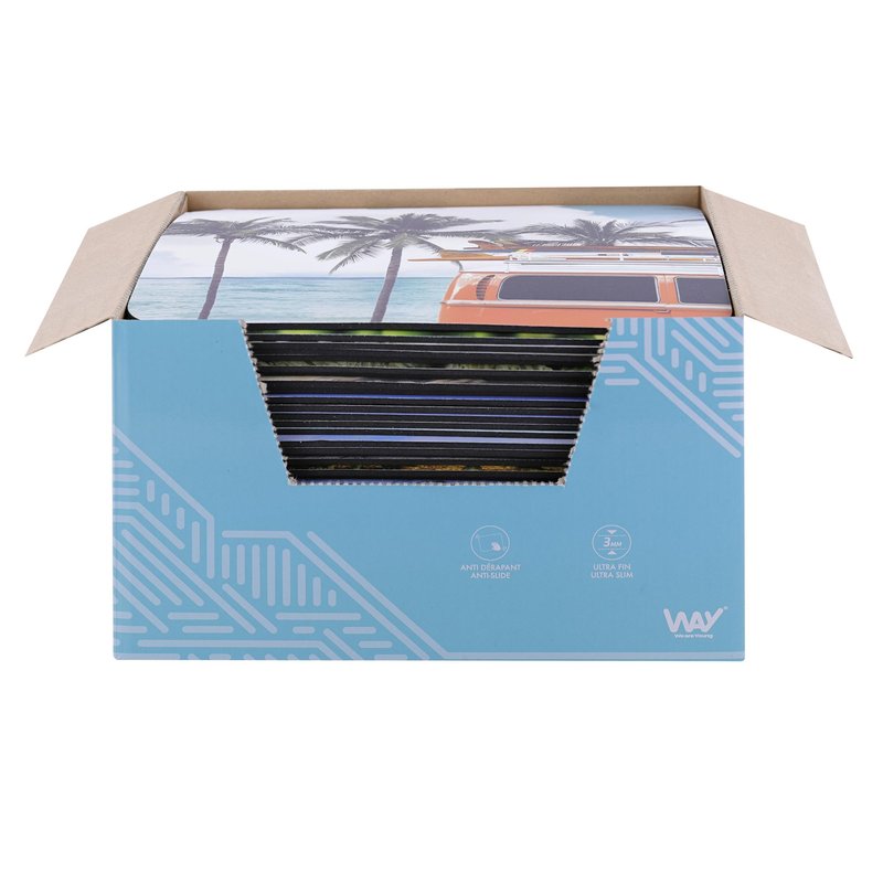 TNB WAY - Gift box of 40 different decorated mouse pads