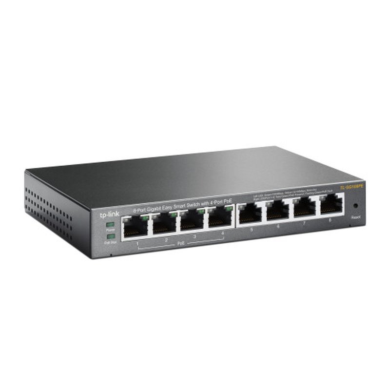 TP-Link TL-SG108PE switch No administrado L2 Gigabit Ethernet (10/100/1000) Energía sobre Ethernet (PoE) Negro - Imagen 2