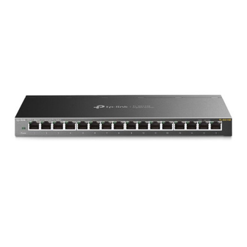 TP-Link TL-SG116E No administrado L2 Gigabit Ethernet (10/100/1000) Negro - Imagen 2