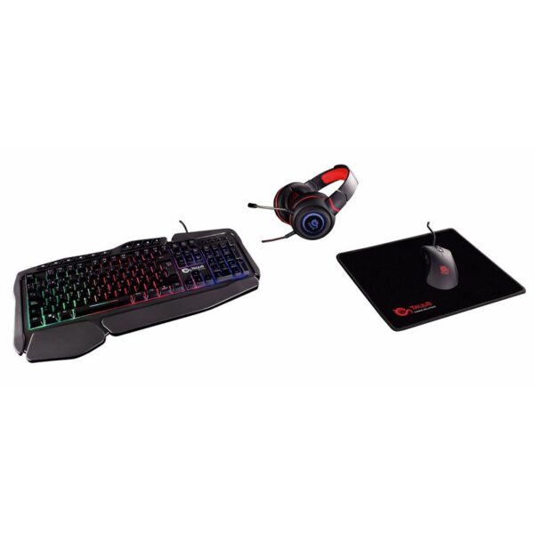 Talius gaming kit V.2(teclado + raton + auriculares + alfombrilla) black