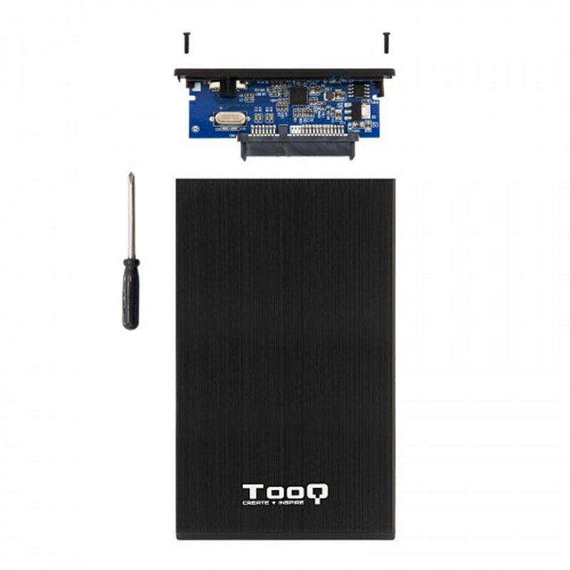 TooQ CAJA HDD 2,5" SATA A USB 2.0/USB 3.0 NEGRA - Imagen 5