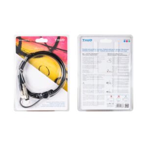 TooQ Cable de Seguridad Tipo NANO con Llave para Portátiles 1.5 metros, Negro