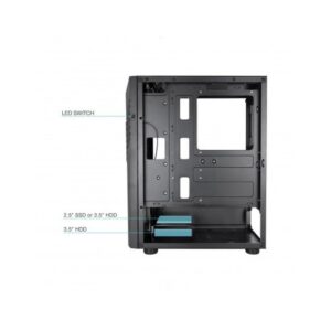 TooQ Caja Semitorre Gaming TQGCC102-B “BIOHAZARD” Negra