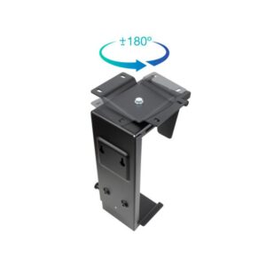 TooQ Soporte Metálico para CPU para Escritorio/Pared, Negro