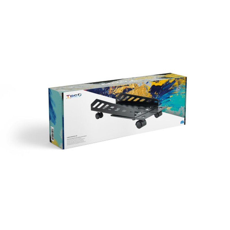 TooQ Soporte metálico para CPU de suelo con ruedas - Imagen 9