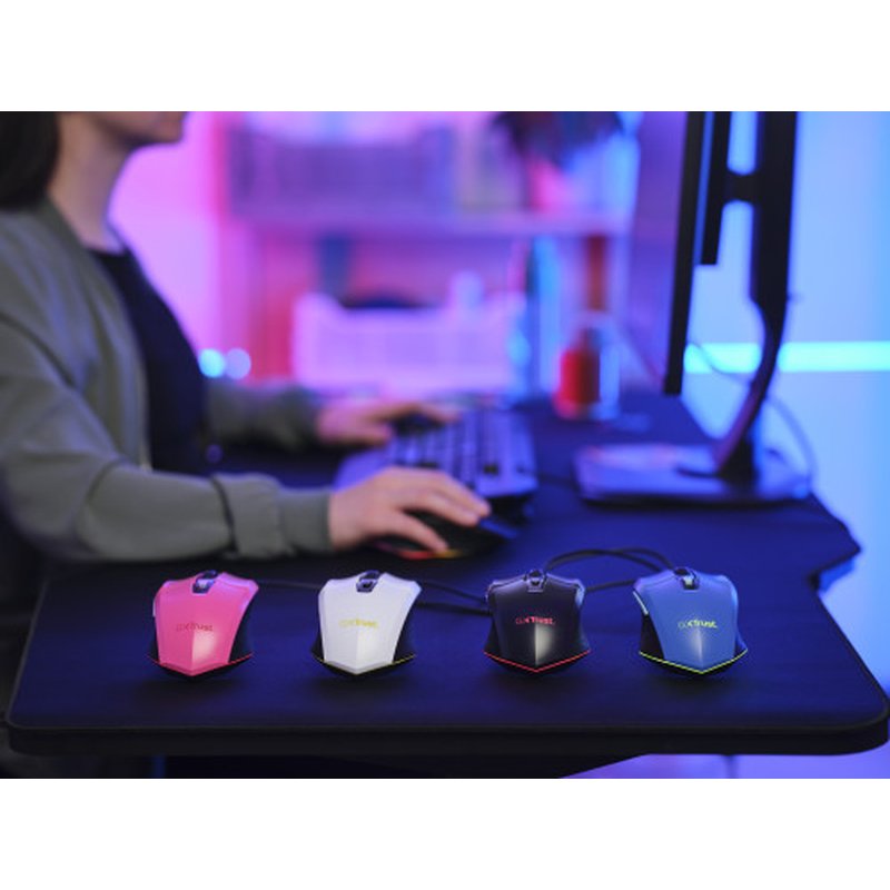 Trust GXT 109W Felox ratón Juego mano derecha USB tipo A Óptico 6400 DPI - Imagen 10