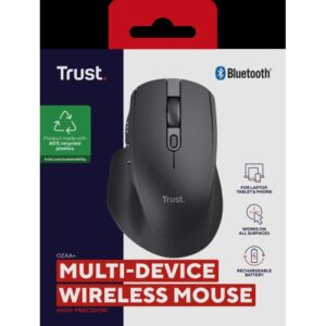 Trust Ozaa+ ratón mano derecha RF Wireless + Bluetooth Óptico 3200 DPI
