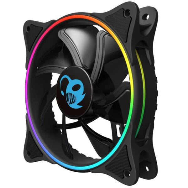 VENTILADOR 12CM 120X120C25MM DEEP GAMING IRIS RGB DOBLE