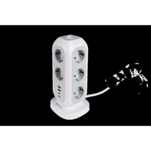 Verbatim 49547 base múltiple 11 salidas AC Interior Blanco