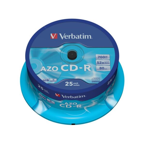 Verbatim CD-R AZO Crystal 700 MB 25 pieza(s)