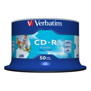 Verbatim CD-R AZO Wide Inkjet Printable no ID 700 MB 50 pieza(s)