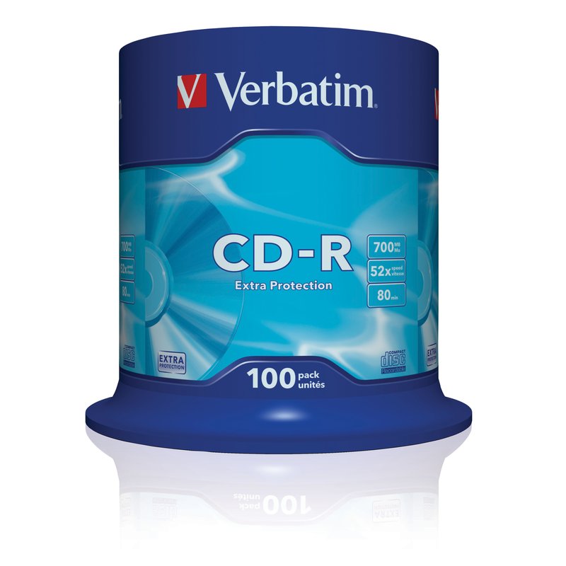 Verbatim CD-R Extra Protection 700 MB 100 pieza(s) Verbatim CD-R Extra Protection 700 MB 100 pieza(s)