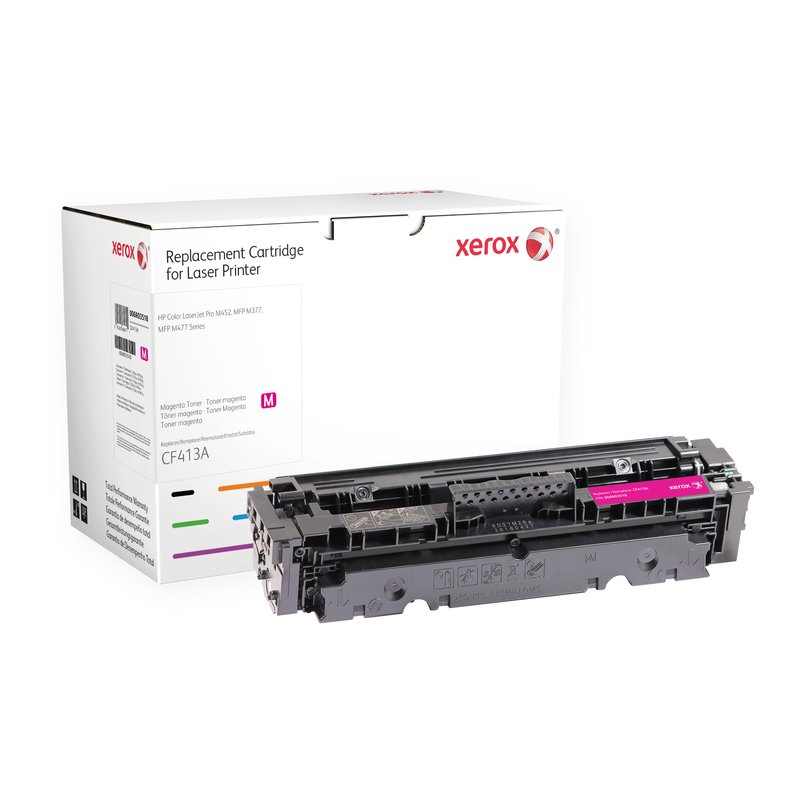 Xerox Cartucho de tóner magenta. Equivalente a HP CF413A. Compatible con HP Color LaserJet Pro MFP M477, LaserJet Pro MFP M377, Pro M452