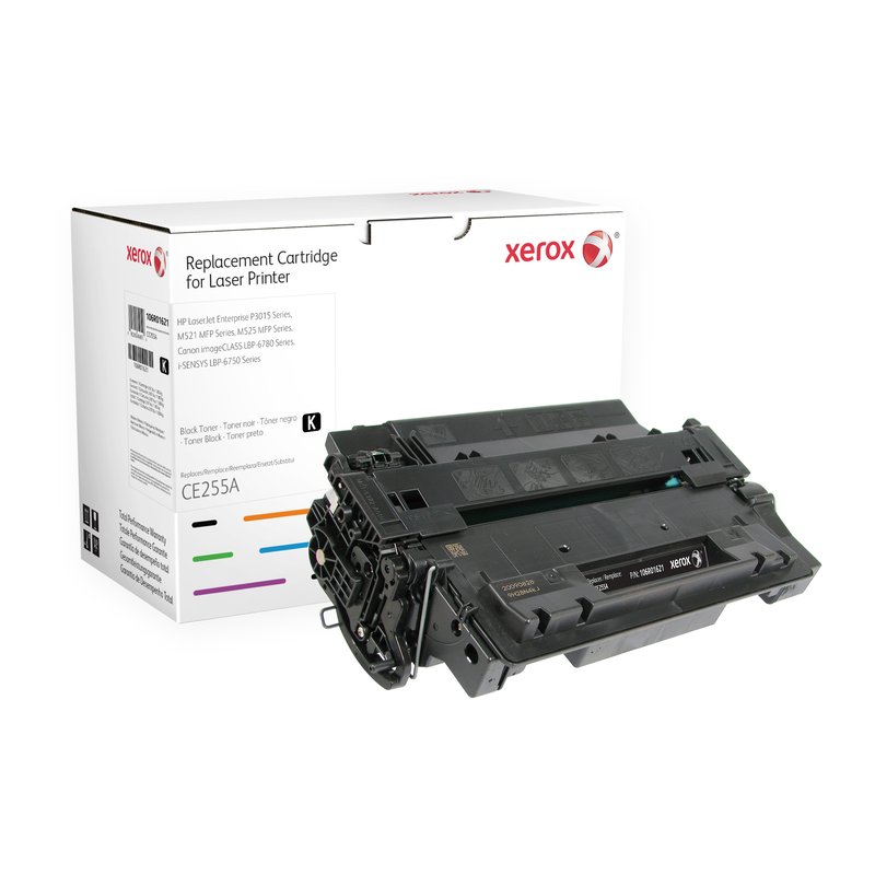 Xerox Cartucho de tóner negro. Equivalente a HP CE255A. Compatible con HP LaserJet M525 MFP, LaserJet P3010, LaserJet P3015, LaserJet P3016