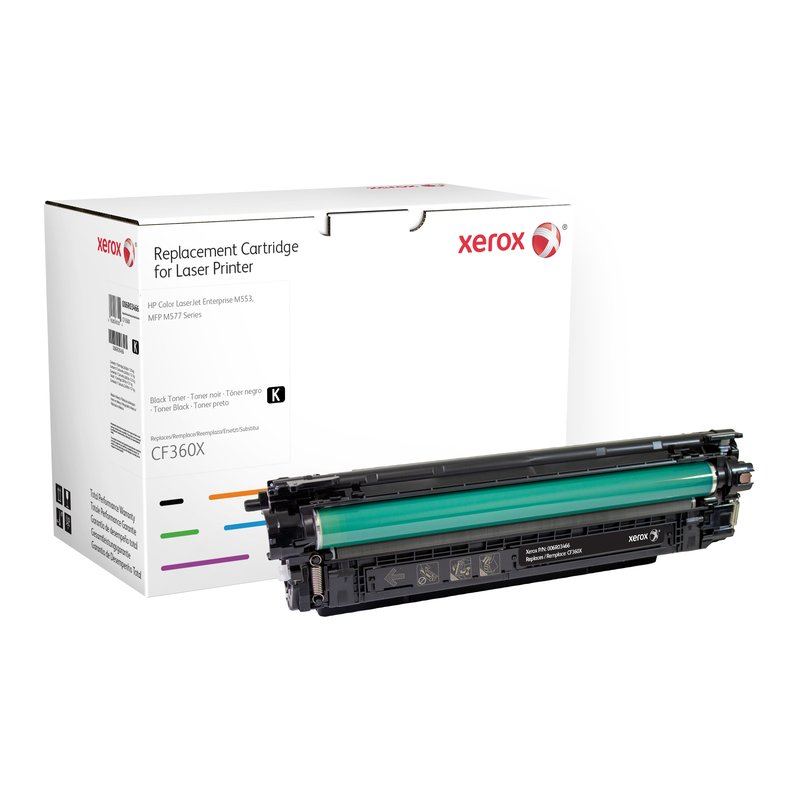 Xerox Cartucho de tóner negro. Equivalente a HP CF360X. Compatible con HP Colour LaserJet Enterprise M552, Colour LaserJet Enterprise M553, Colour LaserJet Enterprise M577