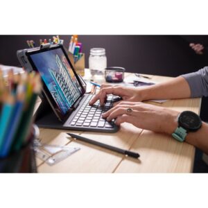 ZAGG Messenger Folio 2 Español Bluetooth Carbón vegetal