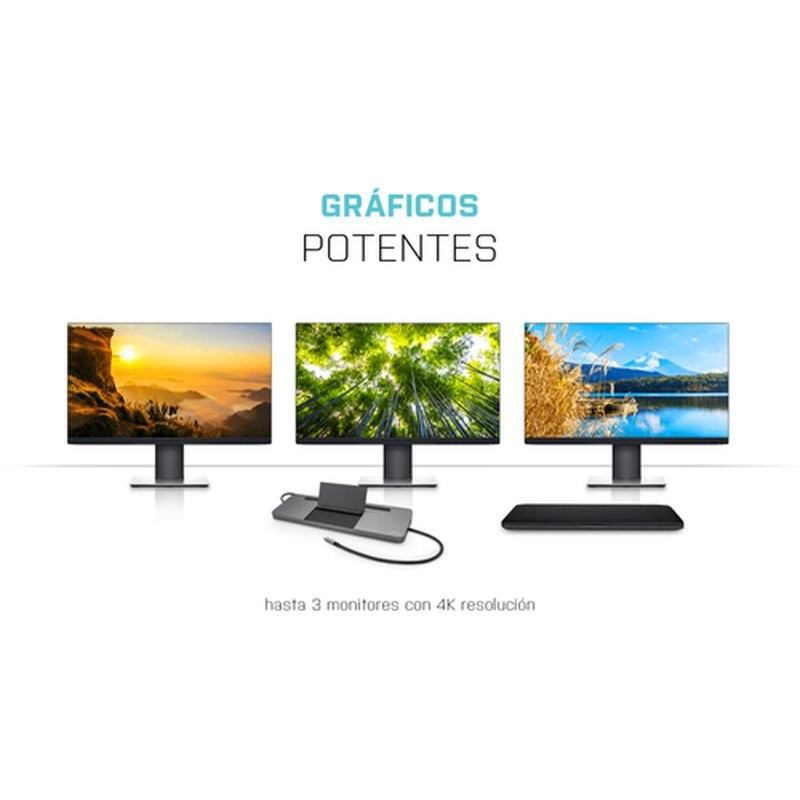 i-tec Metal SB-C Ergonomic 4K 3x Display Docking Station with Power Delivery 85 W + Universal Charger 100 W - Imagen 12