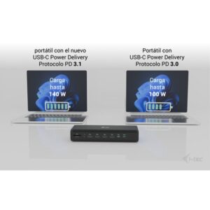 i-tec Universal 6x 4K/60Hz Display Docking Station + Power Delivery 140W i-tec Universal 6x 4K/60Hz Display Docking Station + Power Delivery 140W