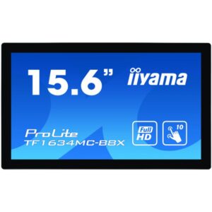iiyama ProLite TF1634MC-B8X pantalla para PC 39,6 cm (15.6") 1920 x 1080 Pixeles Full HD LED Pantalla táctil Multi-usuario Negro