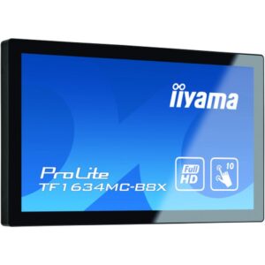 iiyama ProLite TF1634MC-B8X pantalla para PC 39,6 cm (15.6") 1920 x 1080 Pixeles Full HD LED Pantalla táctil Multi-usuario Negro