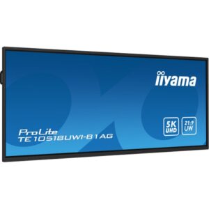 iiyama TE10518UWI-B1AG pantalla de señalización Pizarra de caballete digital 2,67 m (105") LED Wifi 450 cd / m² 5K Ultra HD Negro Pantalla táctil Procesador incorporado Android 24/7 iiyama TE10518UWI-B1AG pantalla de señalización Pizarra de caballete digital 2,67 m (105") LED Wifi 450 cd / m² 5K Ultra HD Negro Pantalla táctil Procesador incorporado Android 24/7