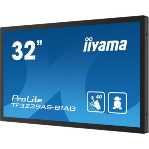 iiyama TF3239AS-B1AG pantalla de señalización Pantalla plana para señalización digital 80 cm (31.5") LED 500 cd / m² 2.4K Ultra HD Negro Pantalla táctil Procesador incorporado Android 24/7 iiyama TF3239AS-B1AG pantalla de señalización Pantalla plana para señalización digital 80 cm (31.5") LED 500 cd / m² 2.4K Ultra HD Negro Pantalla táctil Procesador incorporado Android 24/7