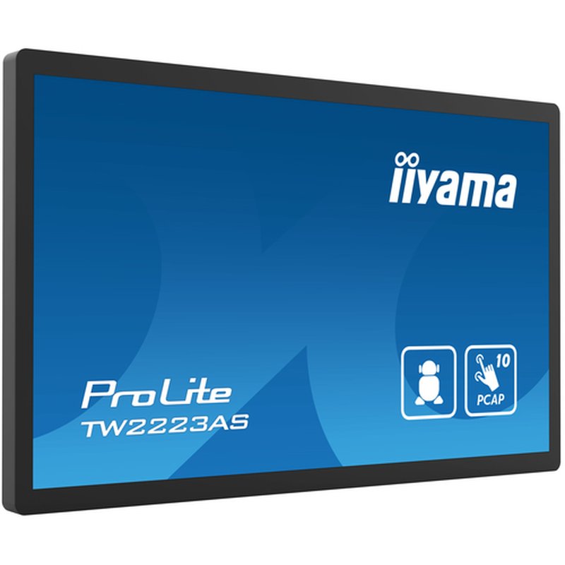 iiyama TW2223AS-B2 pantalla de señalización Panel plano interactivo 54,6 cm (21.5") Wifi 400 cd / m² Full HD Negro Pantalla táctil Procesador incorporado Android 12 24/7 - Imagen 3
